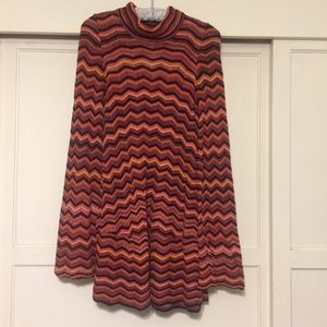 Free People multicolor knit mini dress